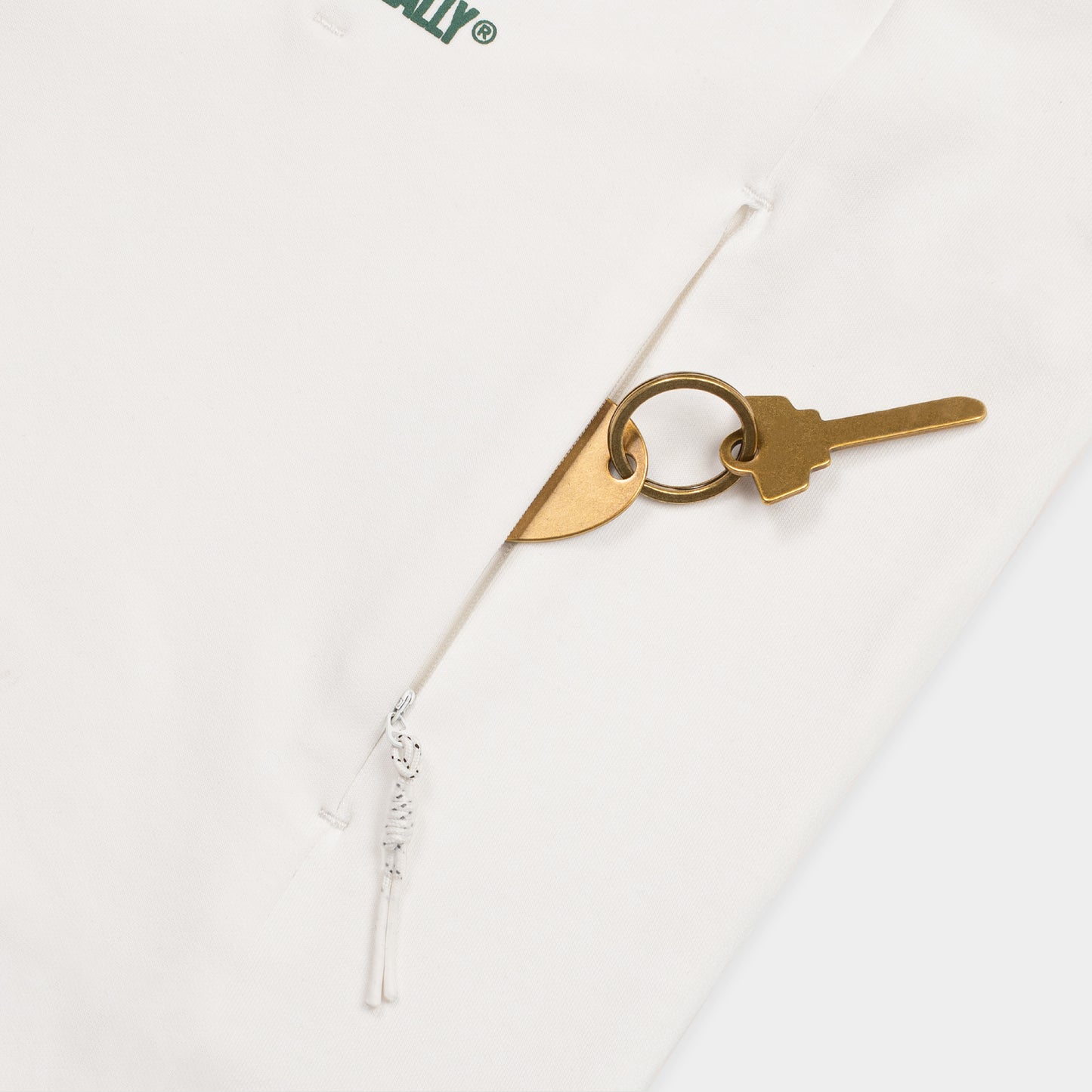 Hidden Pocket Interlock Oversized Tee
