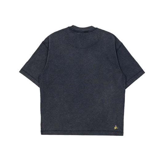 Graphic Stone-Washed Oversized Tee