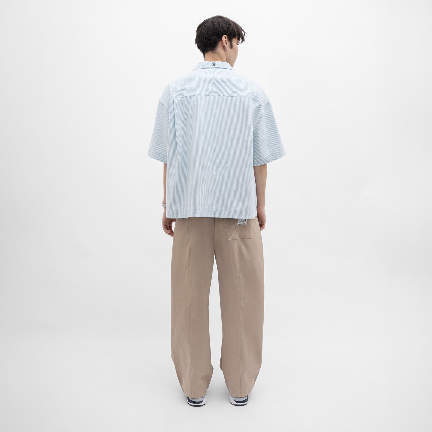 Stripes Graphic Cotton Boxy Shirt