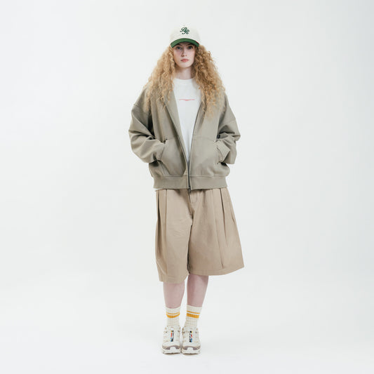 Core Interlock Oversized Zip Up Hoodie