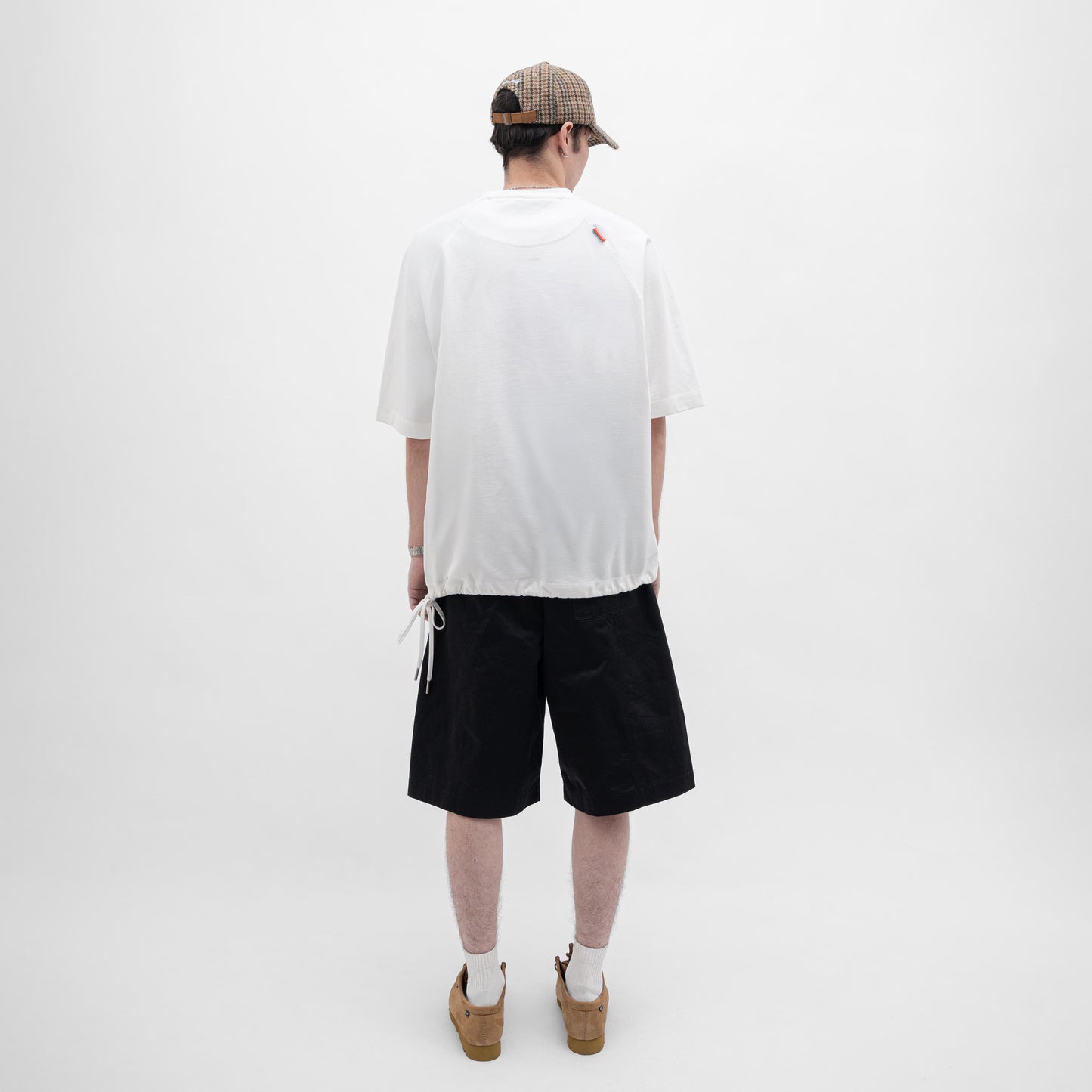 Core Cotton Wide Fit Pleated Half Pants