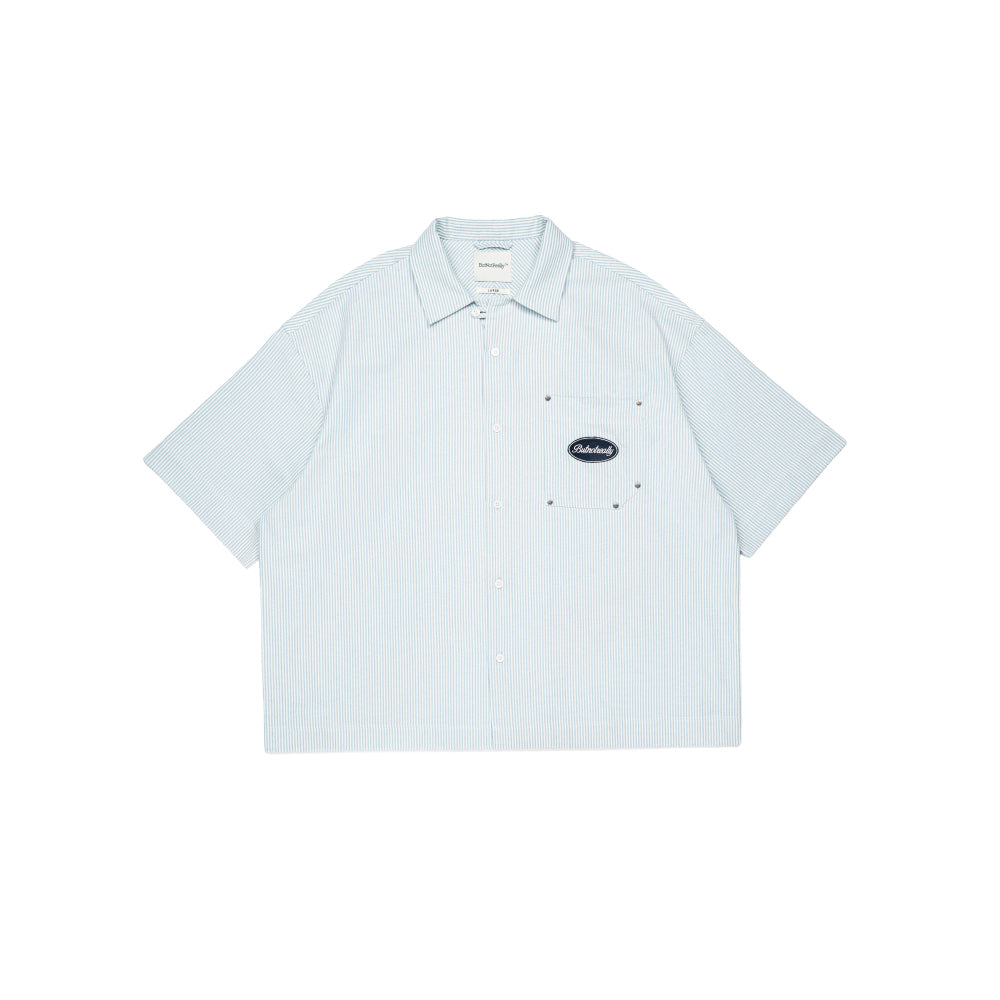 Stripes Graphic Cotton Boxy Shirt