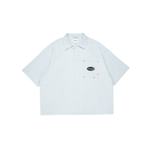 Stripes Graphic Cotton Boxy Shirt