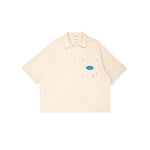 Stripes Graphic Cotton Boxy Shirt