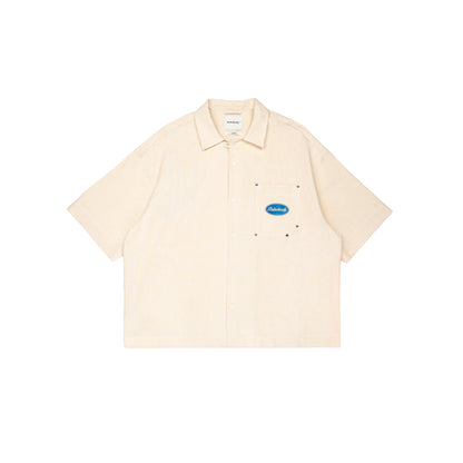 Stripes Graphic Cotton Boxy Shirt