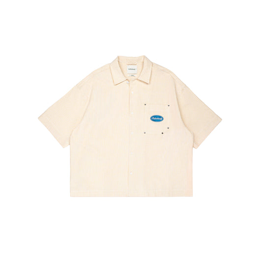 Stripes Graphic Cotton Boxy Shirt