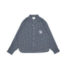 Graphic Cotton Long Sleeves Cropped Shirt