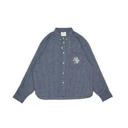 Graphic Cotton Long Sleeves Cropped Shirt