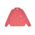 Graphic Cotton Long Sleeves Cropped Shirt