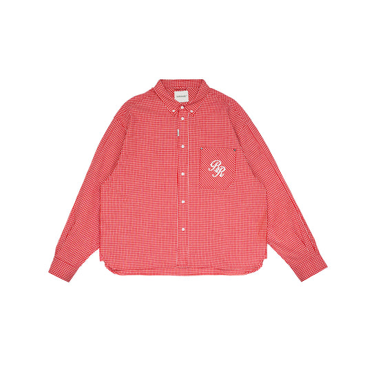 Graphic Cotton Long Sleeves Cropped Shirt