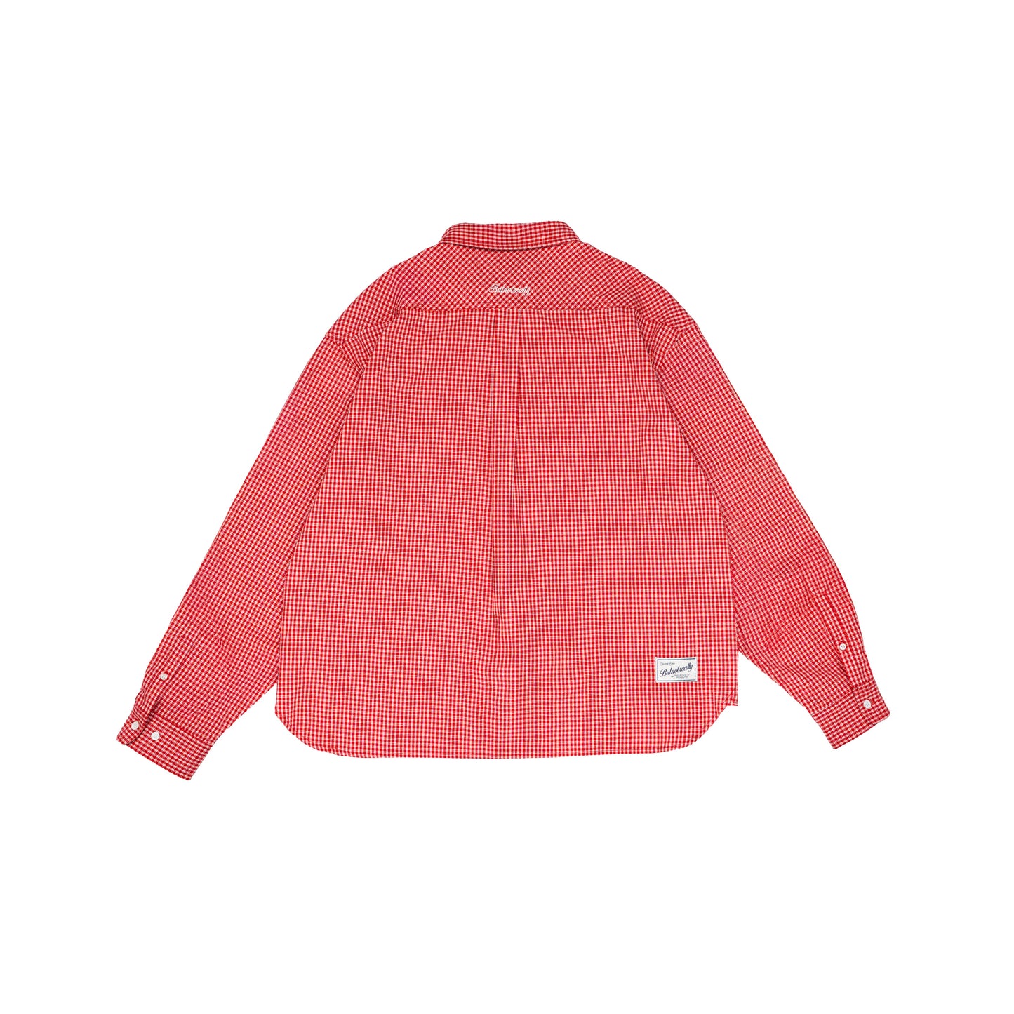 Graphic Cotton Long Sleeves Cropped Shirt