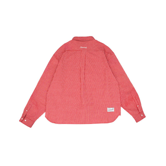 Graphic Cotton Long Sleeves Cropped Shirt