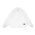Graphic Cotton Long Sleeves Cropped Shirt
