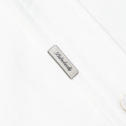 Graphic Cotton Long Sleeves Cropped Shirt