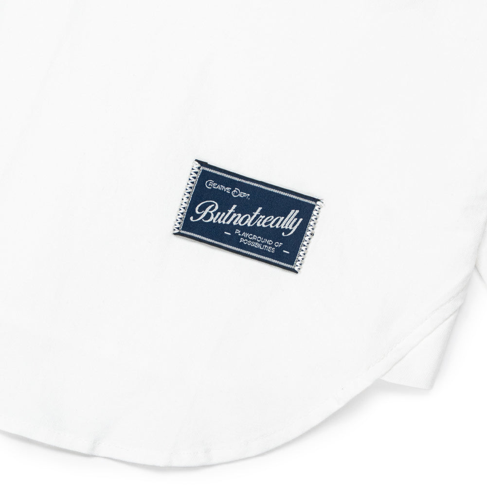 Graphic Cotton Long Sleeves Cropped Shirt