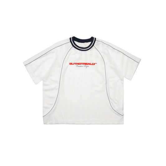 Graphic Mesh Oversized Tee
