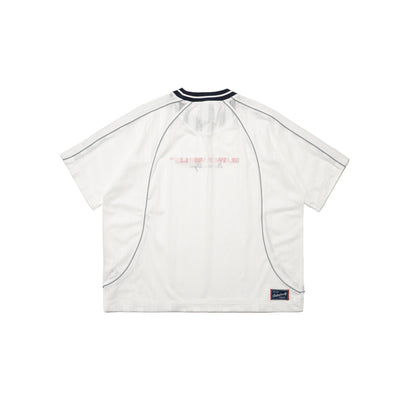 Graphic Mesh Oversized Tee