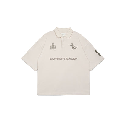 Graphic Pique Oversized Polo Tee