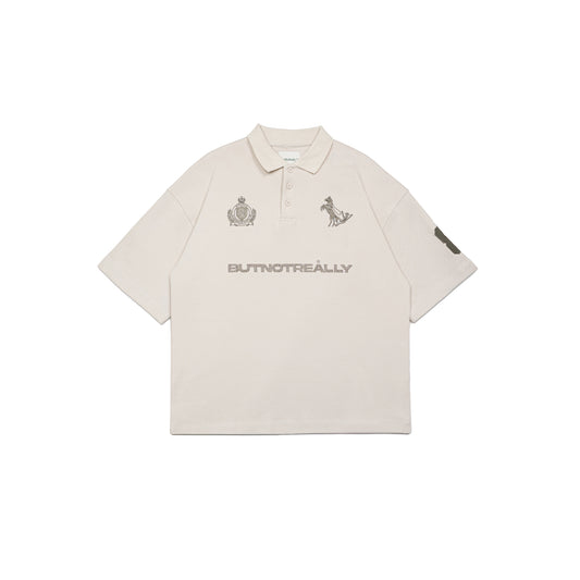 Graphic Pique Oversized Polo Tee