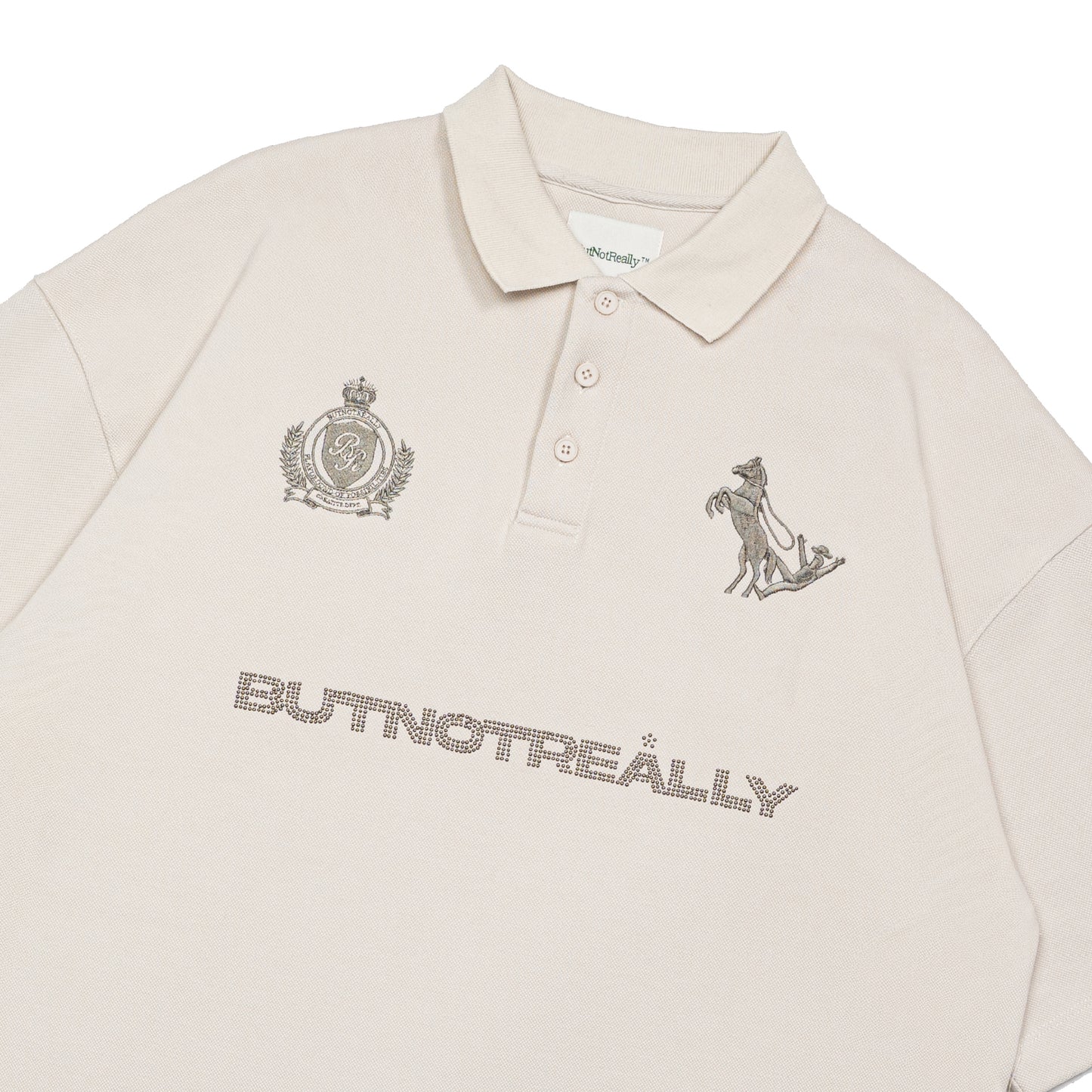 Graphic Pique Oversized Polo Tee