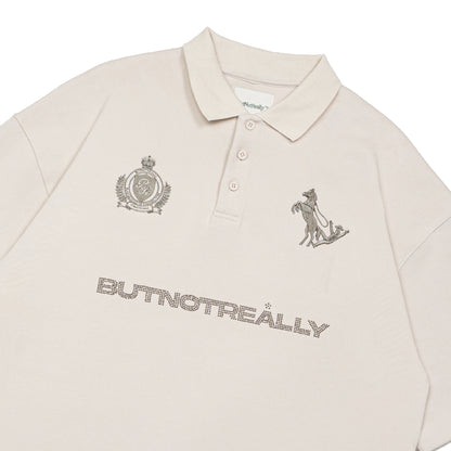 Graphic Pique Oversized Polo Tee