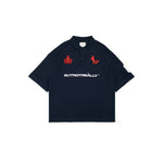 Graphic Pique Oversized Polo Tee