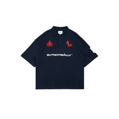 Graphic Pique Oversized Polo Tee