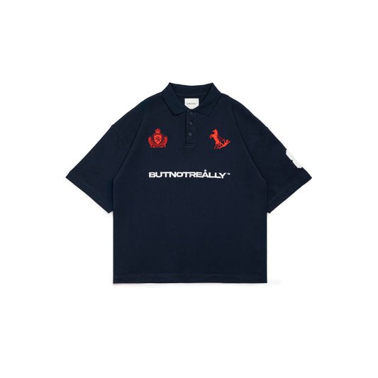 Graphic Pique Oversized Polo Tee