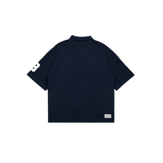 Graphic Pique Oversized Polo Tee