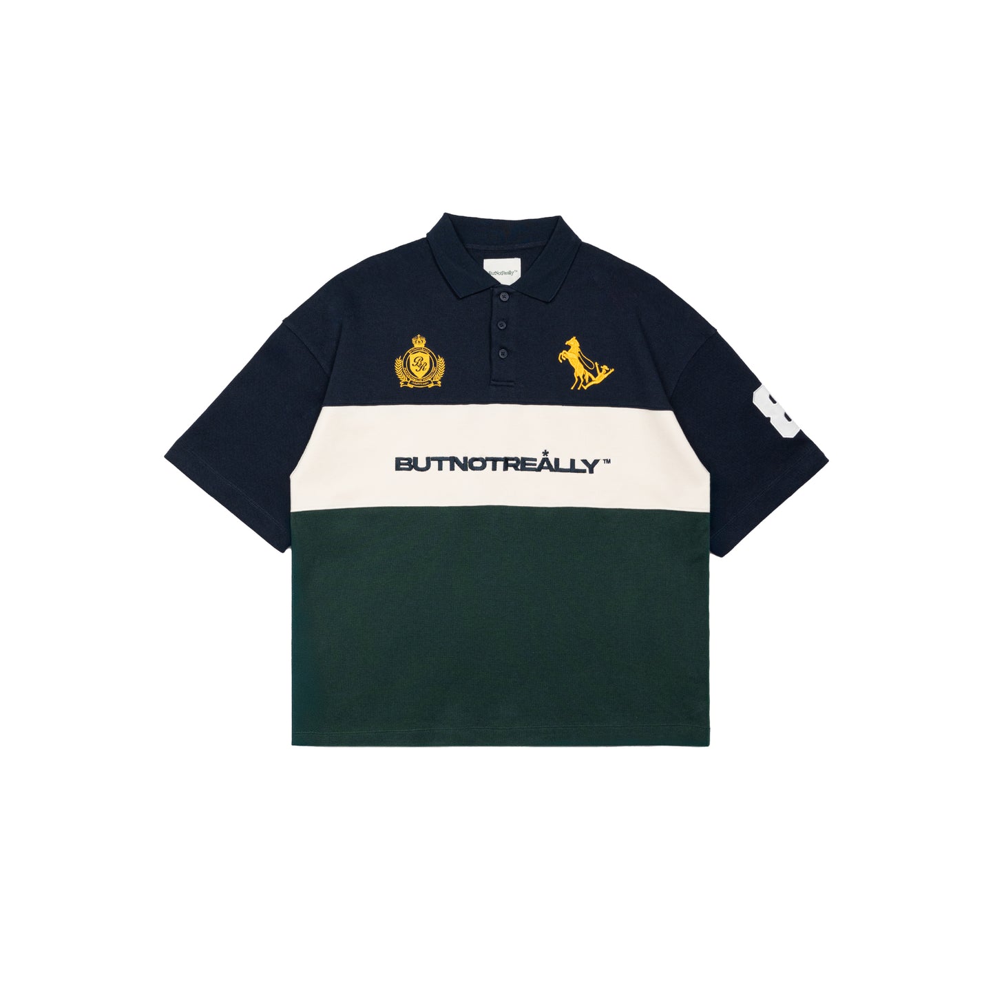 Graphic Pique Oversized Polo Tee