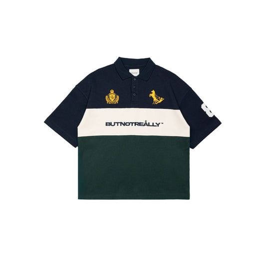 Graphic Pique Oversized Polo Tee