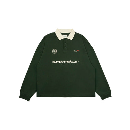 Graphic Interlock Longsleeves Polo Tee