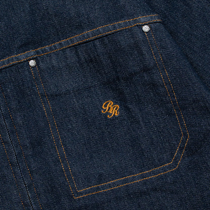 Graphic Denim Cropped Jacket