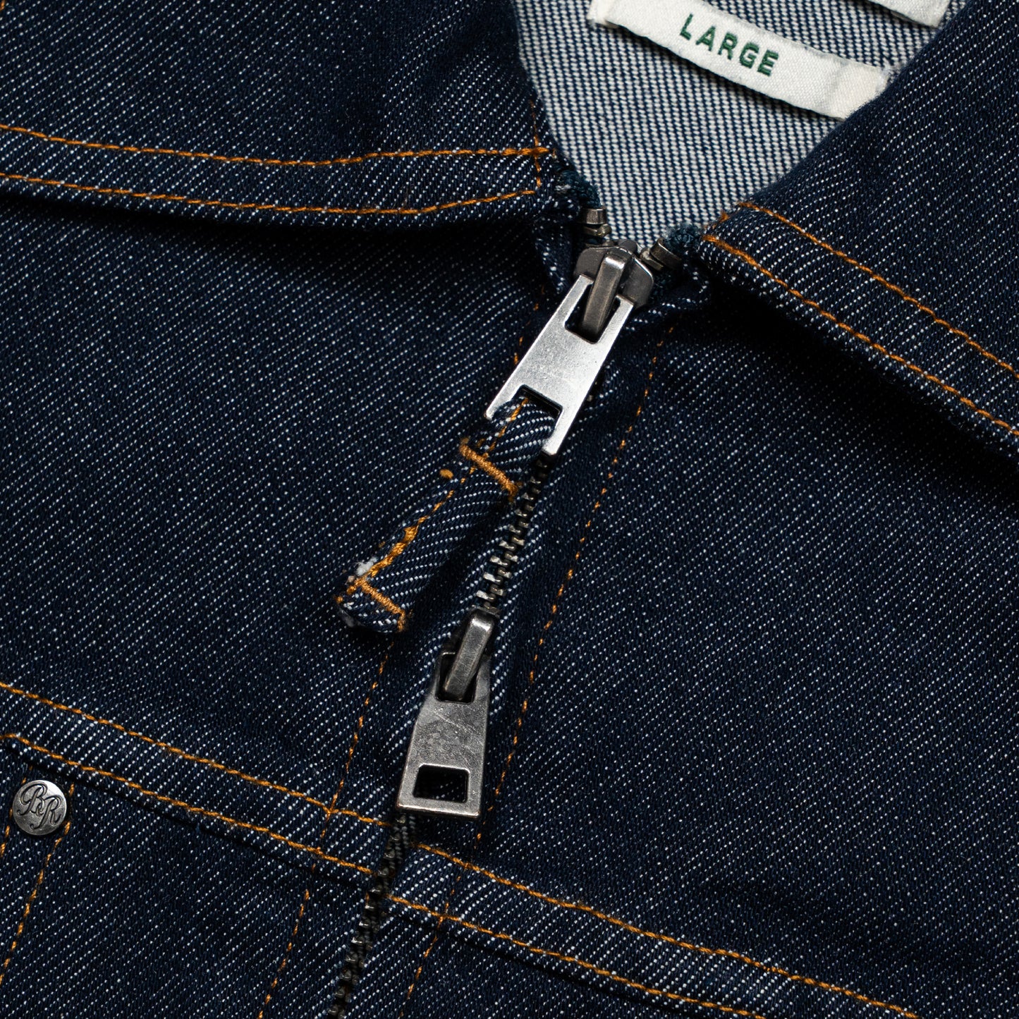 Graphic Denim Cropped Jacket