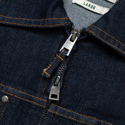 Graphic Denim Cropped Jacket