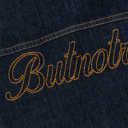 Graphic Denim Cropped Jacket