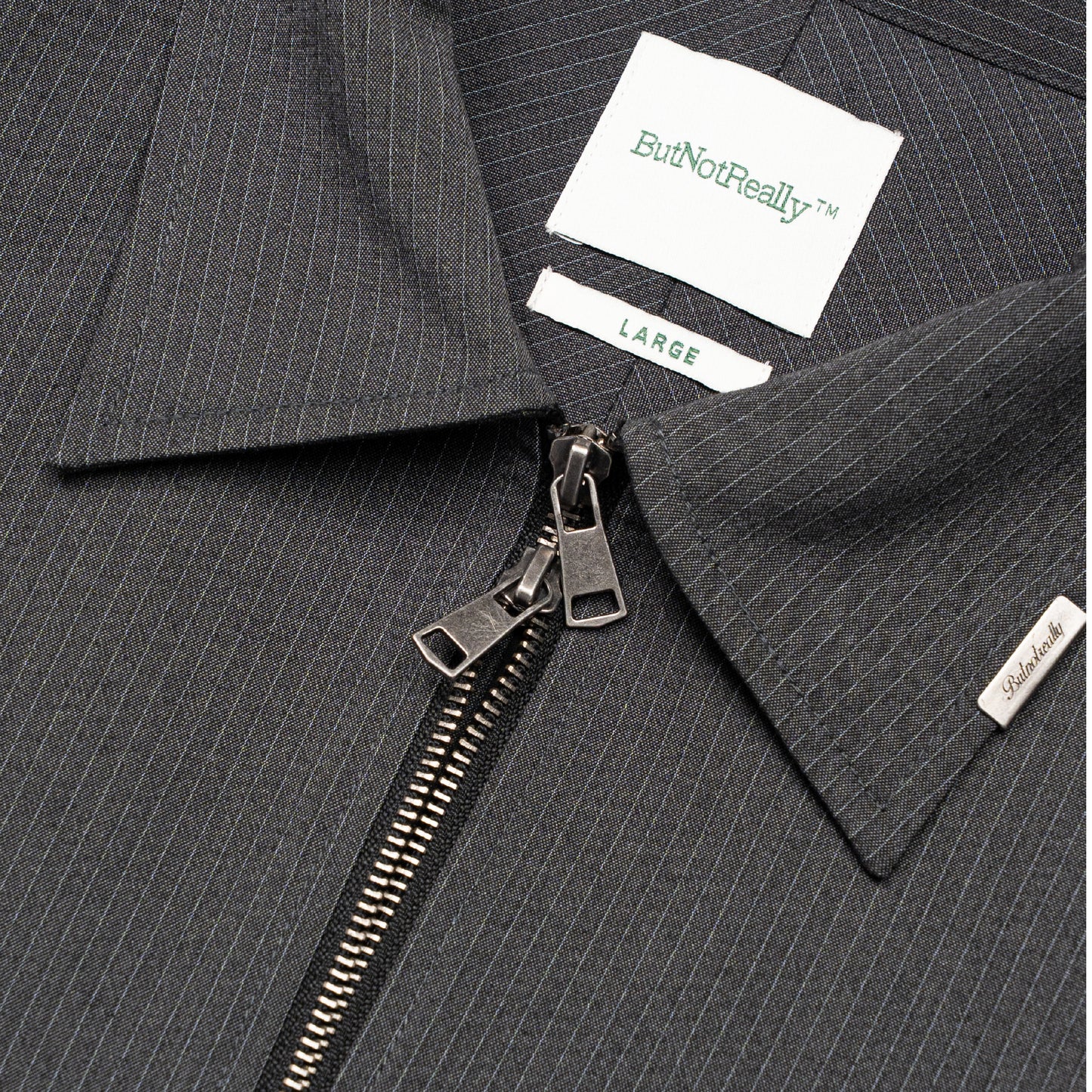 Graphic Pinstripe Jacket