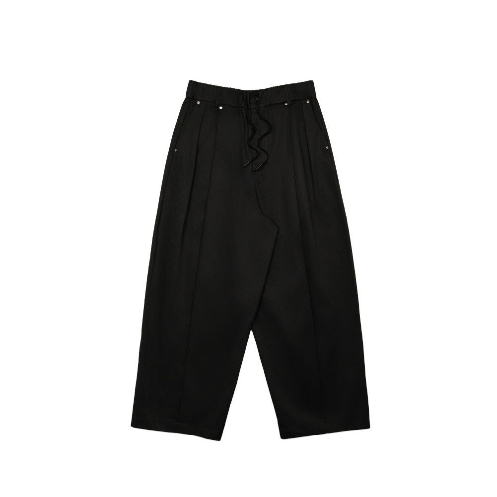 Core Cotton Wide Pleated Pants