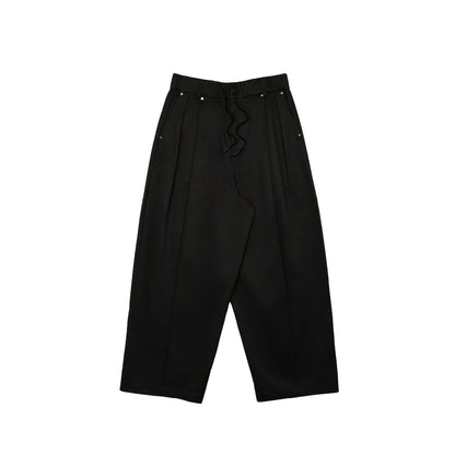 Core Cotton Wide Pleated Pants