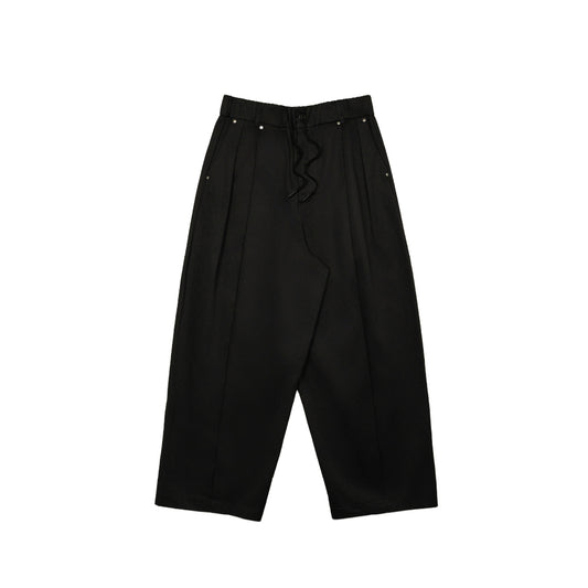 Core Cotton Wide Pleated Pants