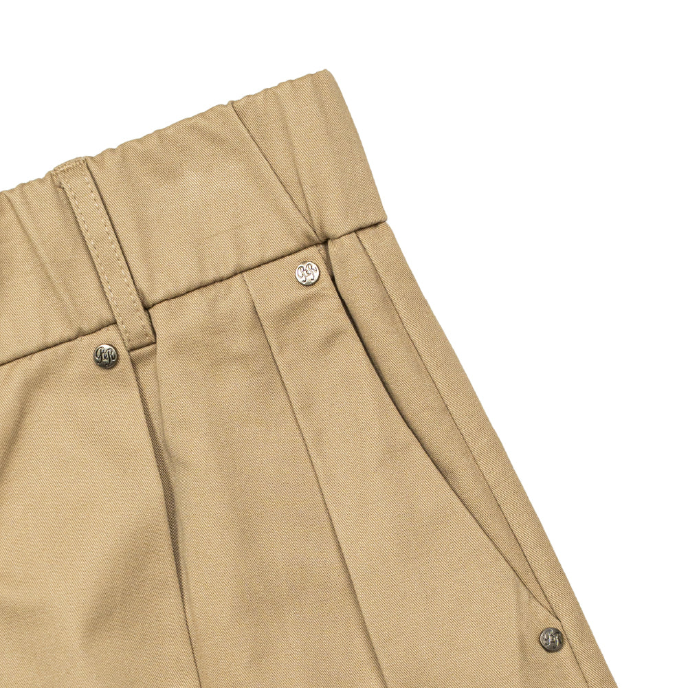 Core Cotton Wide Pleated Pants