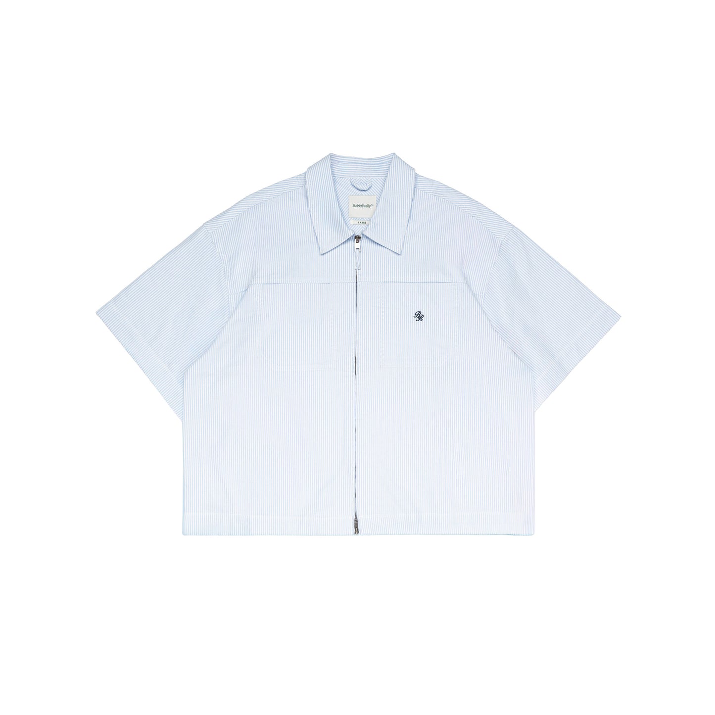 Dual-Zip Oxford Cropped Fit Shirt