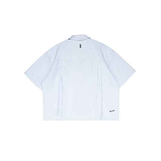 Dual-Zip Oxford Cropped Fit Shirt