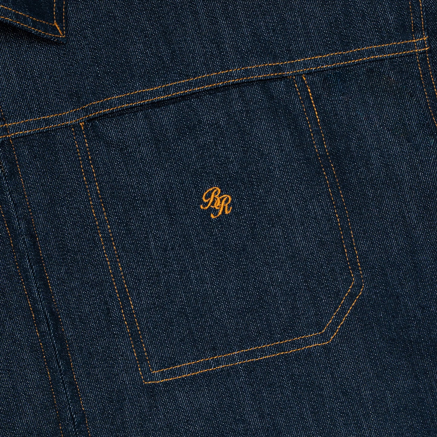 Dual-Zip Denim Cropped Fit Shirt