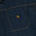 Dual-Zip Denim Cropped Fit Shirt