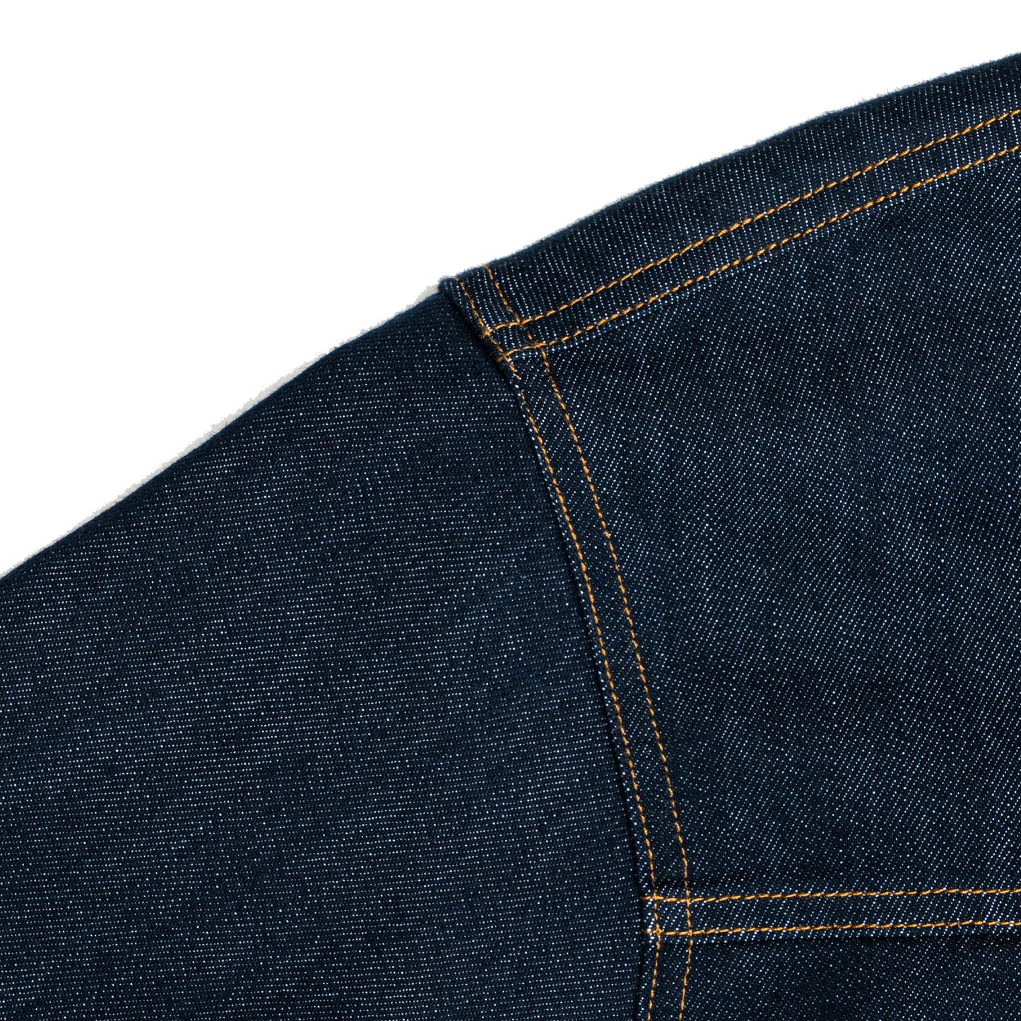 Dual-Zip Denim Cropped Fit Shirt