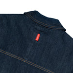 Dual-Zip Denim Cropped Fit Shirt