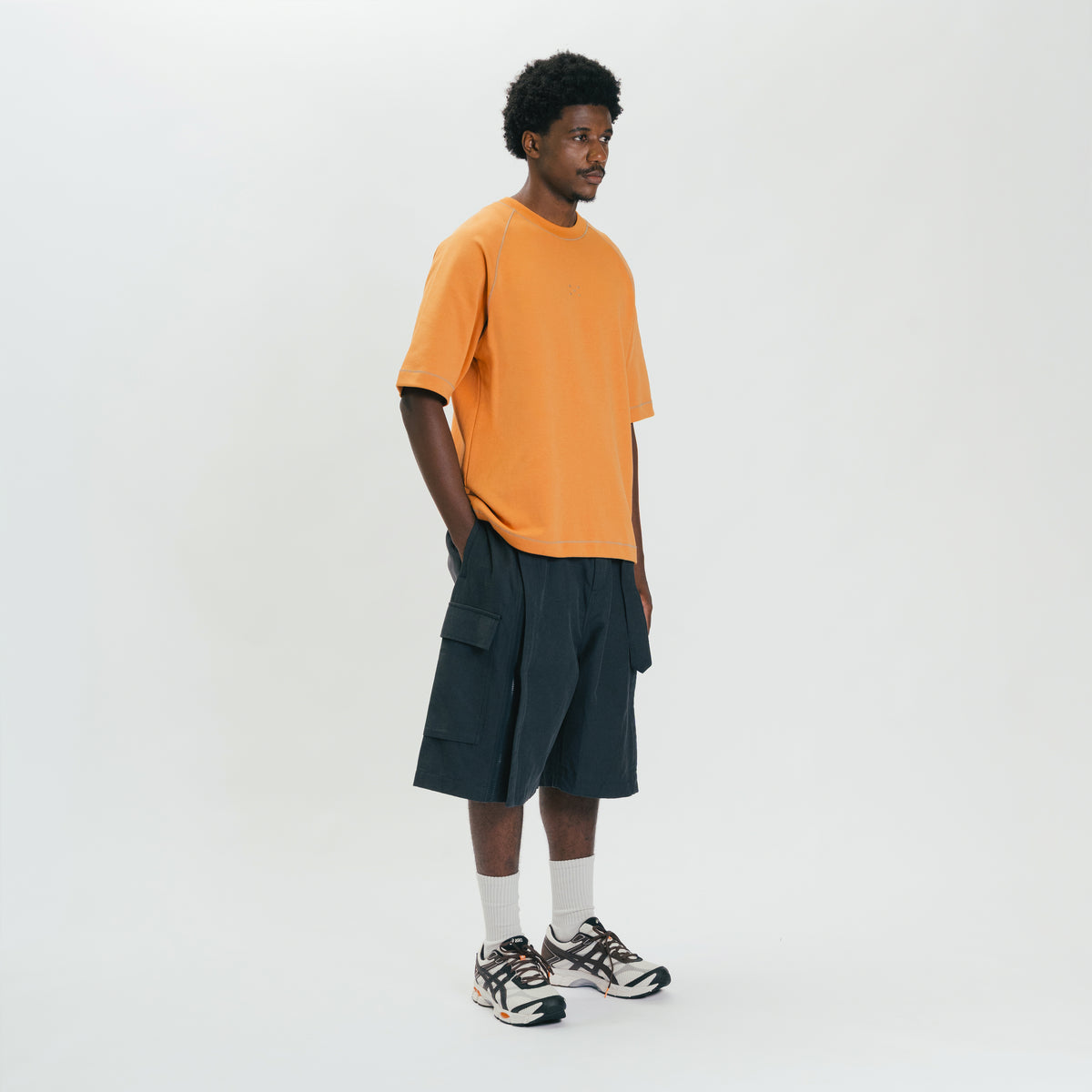 Graphic Interlock Oversized Raglan Tee