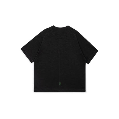 Graphic Cotton Oversized Raglan Tee