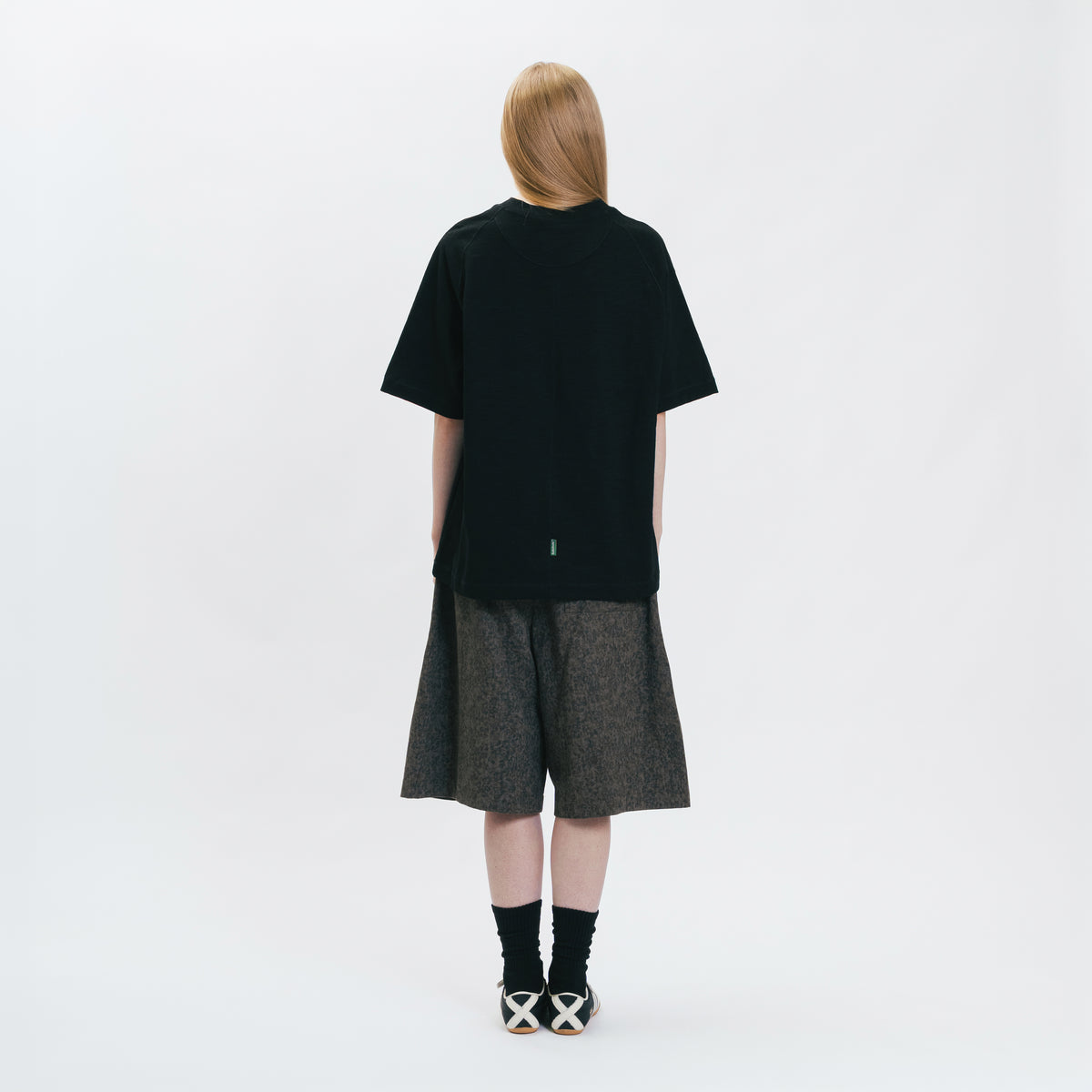 Graphic Cotton Oversized Raglan Tee